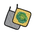 thumbnail image 2 of Caroline's Treasures Cabbage on Basketweave Pair of Pot Holders, 2 of 3