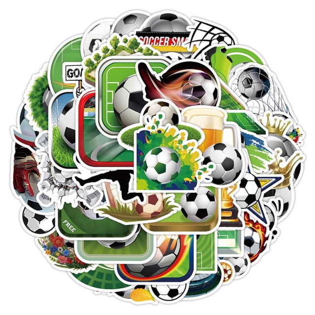 Stickers de fútbol YWDXX, 50 piezas, impermeables, Mundial 2026
