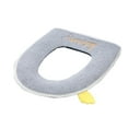 thumbnail image 4 of Padded Toilet Seat Cushion Portable Zipper Toilet Seat Covers Winter Household Plushs Toilet Seat Covers Thickened Toilet Seat Bathroom Supplies Seat Warmer Pressure &Pain Relief-for Elderly,Seniors, 4 of 6