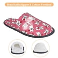 thumbnail image 3 of KLL French Bulldog Slippers for Women Men House Slip on Indoor Outdoor Bedroom Furry Fleece Lined Ladies Comfy Anti-Skid Rubber Hard Sole-Large, 3 of 8