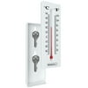 Hide a Key for House Car and Safe Keys- Temperature Reading Indoor and Outdoor Working Wall Mount Thermometer with Key Storage by Stalwart