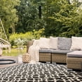 thumbnail image 3 of Safavieh Courtyard Carlos Oriental Indoor/Outdoor Area Rug, Black/Beige, 6'7" x 9'6", 3 of 8