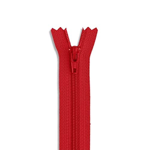 Nylon Coil Red Zipper 9 inch Zip 9" for Sewing Craft