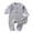 Grey, variant on XIMIN Infant Boys Fall Clothes Newborn Baby Romper Hat Stripe Knit Long Sleeve Bodysuit Jumpsuit Baby Going Home Outfit
