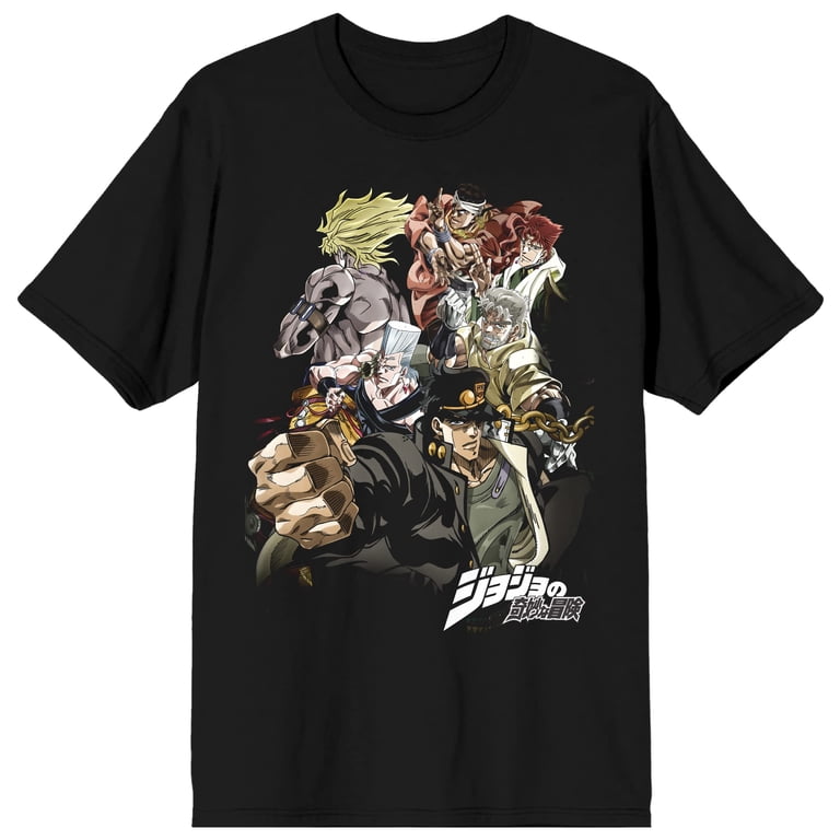 Anime Clothes: Jojo's Bizarre Adventure Character Art Men's Black
