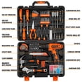 thumbnail image 2 of CARTMAN Power Tool Combo Kits with 12V Cordless Drill, Professional Household Home Tool Kit Set, DIY Hand Tool Kits for Garden Office House Repair, with a Robot Style Carry Box, 2 of 7