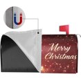 thumbnail image 4 of Festive Magnetic Mailbox Cover Red Pine Tree Christmas Pattern Outdoor Mailbox Protector Holiday Seasonal Decorative Garden Yard Home Large Size 25.5 x 21 Inch, 4 of 6