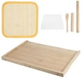 thumbnail image 2 of Dual Use Bamboo Dough Board Pastry Food Cutting Chopping Board Worktop Kitchen Utensil, 2 of 14