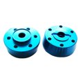 thumbnail image 1 of Xingzhi 2piece Aluminum Front Wheel Hub Adapter For Axial Rock Racer AX90026 Desert Buggy Hop-ups Blue, 1 of 6