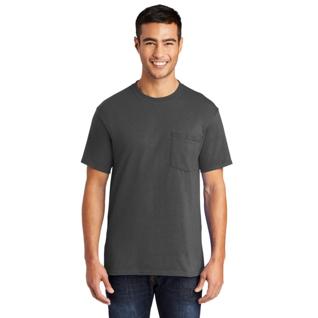 Port & Company Men's Core Blend Pocket T-Shirt PC55P