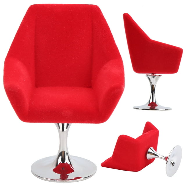Mini Sillón Flocado Jadeshay para Casa de Muñecas 1:12