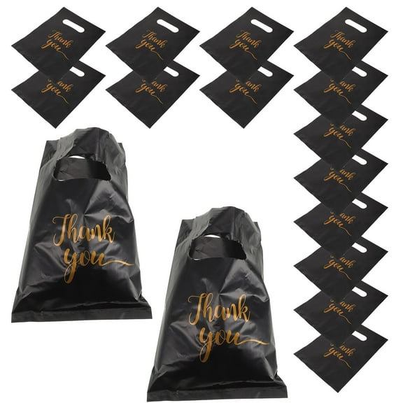 WHAMVOX  100 Pcs Thank You Present Bags Gift Wrapping Shopping