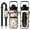 Black, variant on Halloween Aesthetic 64oz Sports Water Bottle - Cute Ghost & Black Cat Pattern Leak-Proof Bottle with Pockets for Cards