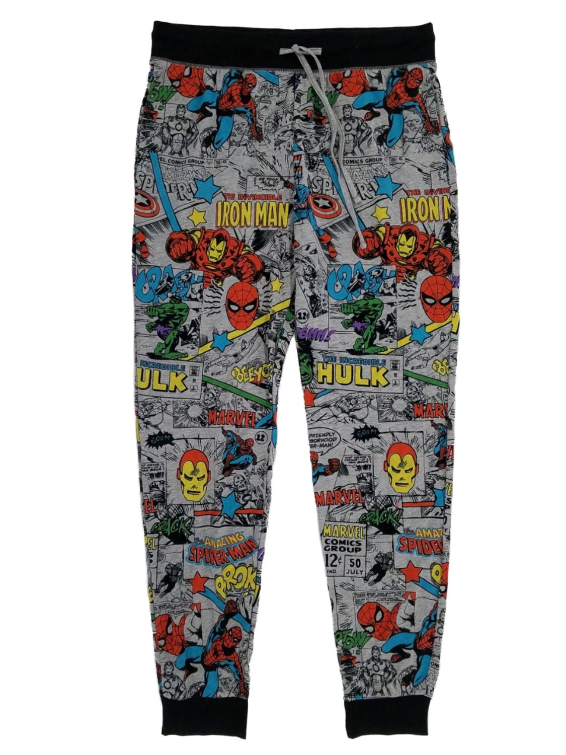 Mens Marvel Comic Strip Lounge Pants Small to Extra Large