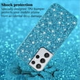 thumbnail image 4 of Compatible with Samsung S21 Ultra Case Glitter Shockproof, for Samsung Galaxy S21 Ultra Phone Case Bling Sparkly Soft TPU and PC Silicone Shiny Girl Women Thin Protective Cover (Blue), 4 of 14