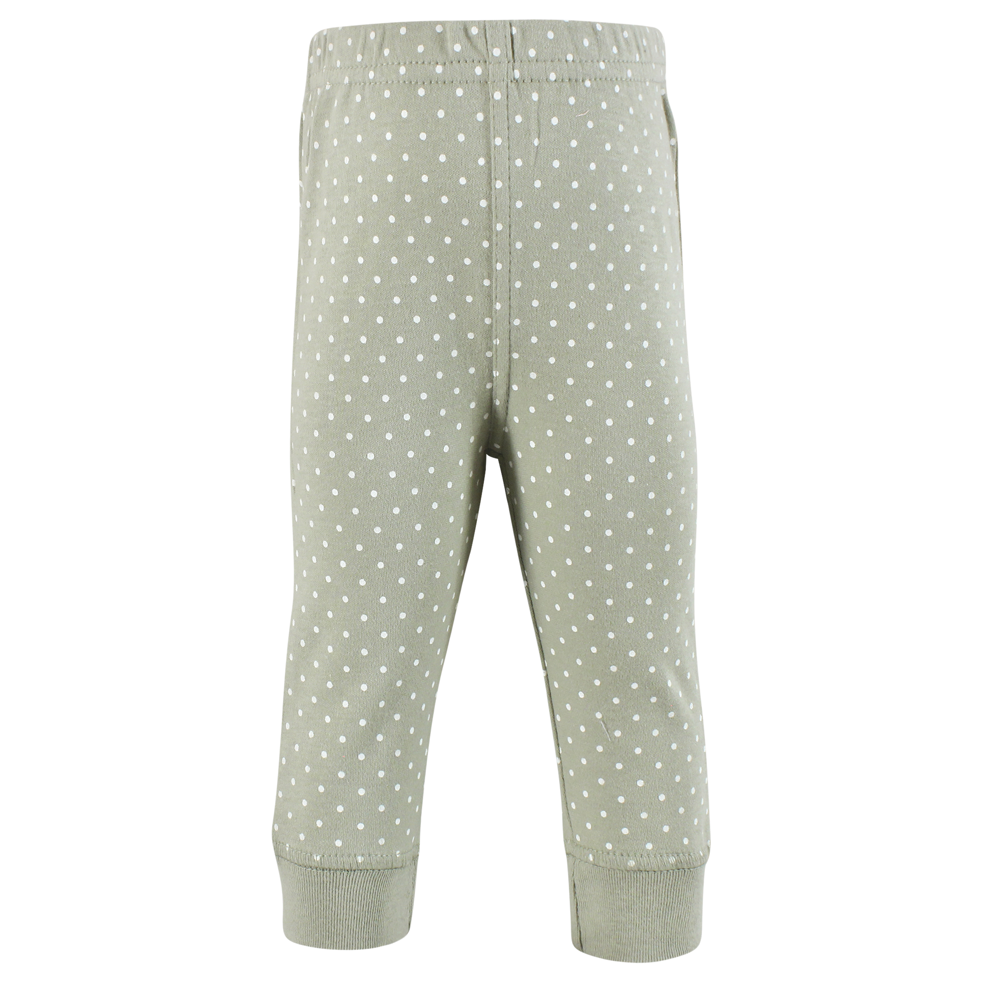 Hudson Baby Girls Cotton Pants and Leggings, Soft Pink Sage Rose, Newborn