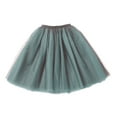 thumbnail image 3 of Tanhomme Tulle Skirts for Women Long Length Tutu Fairy Tiered Skirt A Line Mesh Elastic Waist Skirts Puffy Ballet Skirt Tutu Skirt Two Color Patchwork Pleated Skirt 7 Layer Mesh Skirt, 3 of 3
