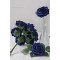 thumbnail image 4 of TETOU Artificial Flowers 25pcs Real Looking Royal Blue Foam Fake Roses with Stems for DIY Table Centerpieces Party Home Decorations, 4 of 6