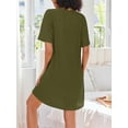 thumbnail image 4 of Avidlove Women Zipper Robes Knit Short Sleeve House Coat Lightweight Zip Up Short Bathrobe with Pockets Soft Nightgown Sleepwear S-XXL, 4 of 5