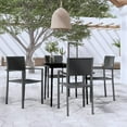 thumbnail image 1 of vidaXL 5 Piece Garden Dining Set Black, 1 of 8