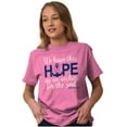thumbnail image 5 of Breast Cancer Hope is an Anchor Quote Women's Graphic T Shirt Tees Brisco Brands S, 5 of 6