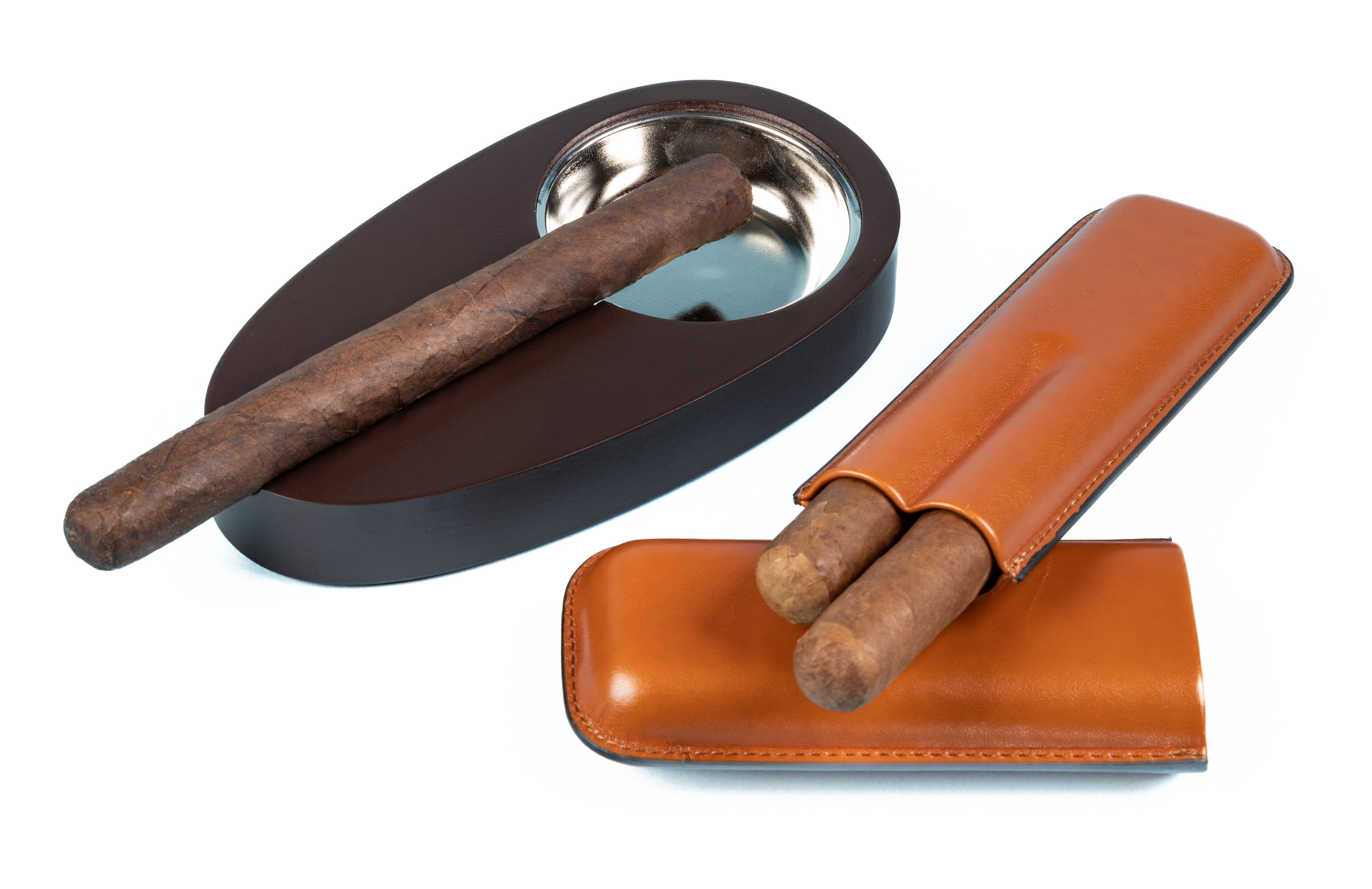 Diplomat Cigar Humidor Gift Set - Cherry Finish - Capacity: 25 to 50
