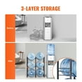 thumbnail image 3 of VEVOR 3 Tiers Water Jug Holder Double Row Water Bottle Rack for 6 Bottles Black, 3 of 9