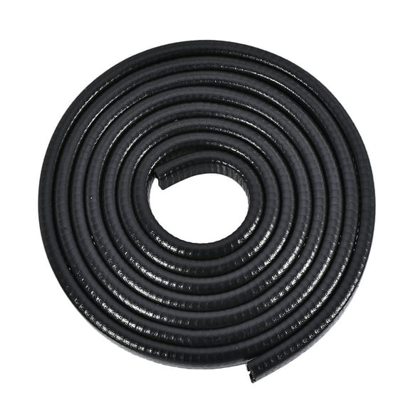 Unique Bargains Edge Trim U Seal Extrusion Black U Channel Edge Protector PVC Plastic w Iron Sheet Fits 3/32''-7/32'' Edge 10Ft/3Meter