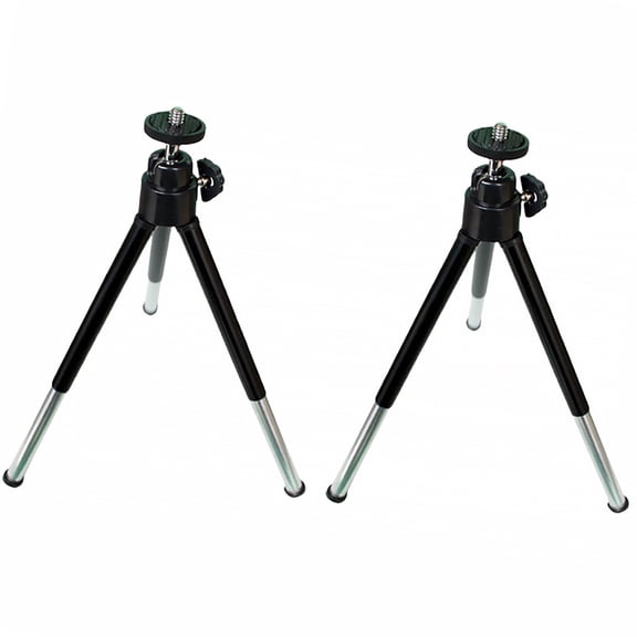 IMIKEYA Mobile Broadcast Stand, Black, Universal Flat Phone Holder, Perfect for Any Surface 2Pcs