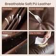 thumbnail image 6 of XIZZI Executive Office Chair, Oversized Computer Desk Chair with High Back, Ergonomic Elegant Design, Multi-Layer Memory Foam Cushion, Dark Brown (PU Leather), 6 of 10