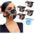 thumbnail image 3 of 50PC Adult Christmas Disposable Face_mask, 3 of 5