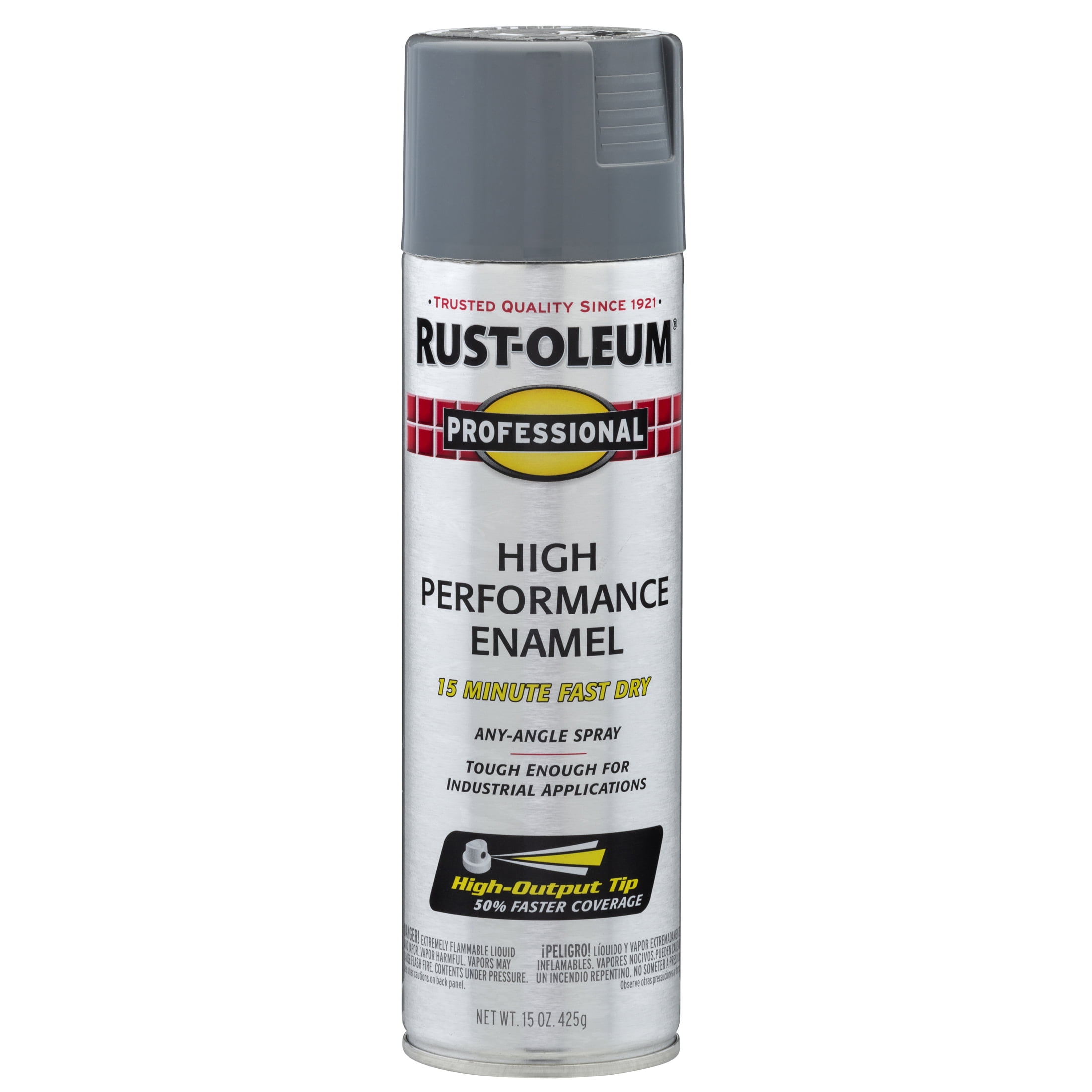 (12 pack) 6 Pack, Dark Machine Gray, Rust-Oleum Professional High Performance Gloss Enamel Spray Paint-7587838, 15 oz