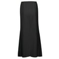 thumbnail image 3 of MIXUE Skirts For Women Summer Linen Solid Color Elastic Waist Drawstring A Line Boho Maxi Skirt Beachwear,Black,XXL, 3 of 7