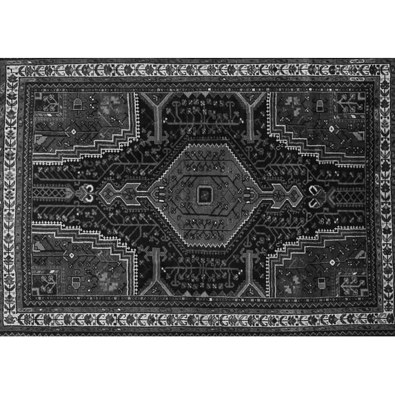 Ahgly Company Indoor Rectangle Persian Gray Traditional Area Rugs, 3' x 5'