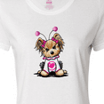 thumbnail image 4 of Inktastic Love Bug Yorkie Women's T-Shirt, 4 of 5