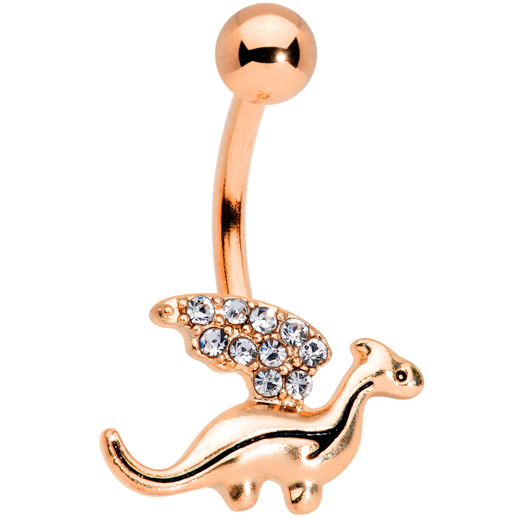 Golden Turquoise Double Ball Inlay WildKlass Belly Button Ring