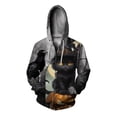 thumbnail image 3 of Sudadera con capucha informal de otoño para hombre, sudadera con cremallera, sudadera con capucha con estampado de gato a la moda, sudaderas de conejo para hombre, ropa, 3 of 4