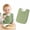 Green, variant on Stcellnmex 1 Pc Green Muslin Pullover Baby Bib, Full Coverage Absorbent Waterproof Toddler Slip on Towel Bib