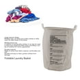 thumbnail image 3 of Foldable Laundry Basket Large Capacity Cotton Linen Fabric Hamper, Multifunctional Storage for Bathroom Bedroom Home, 3 of 7