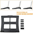 thumbnail image 2 of SHILIU-Ventilated Height and Angle Adjustable Laptop Stand Riser for Desk, Non-Skid, Cable Management Included 2.6" x 11.5" x 13", 2 of 4