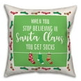 thumbnail image 2 of Creative Products When You Stop Believing 16 x 16 Spun Poly Pillow, 2 of 3