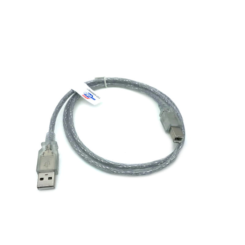 Kentek 3 Feet FT USB Cable Cord For Dell Laser Printer 1700 1700n 1710  1710n 1720 1720dn Clear 