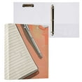thumbnail image 3 of Notebook Coffee 3 Ring Binders 1.5 inch Hardcover File Folders with Interior Pockets A4 Size Organizer for School Office Hospital Set of 2, 3 of 8