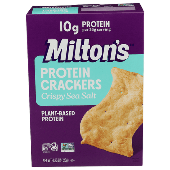 (Pack Of 6) Miltons Cracker Sea Salt Protein 4.25 Oz