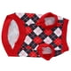 thumbnail image 5 of Camiseta sin mangas para mascota, chaleco con estampado de rombos, para primavera y verano (rojo, talla S), 5 of 14