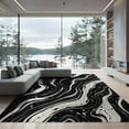 thumbnail image 2 of ODIKA 8'x10' Washable Area Rug Non-Shedding, Easy Care, Spotted Bold Abstract Marbled Motif Inspired Patchwork Cow Snack Refined for King Size Bedroom Under Bed, Master Suite, 2 of 7