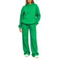 thumbnail image 2 of Sweat Suit Women Cute Comfortable Hoodie and Sweatpants Set | Track Suits for Women Set Resort Cute Y2k Petite Sets for Women 2 Piece for Trip Walking Travel Green XXL, 2 of 5