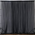 thumbnail image 2 of AK TRADING CO. 120" Wide (10Ft Wide) Sheer Voile Drape Panels for Backdrop, Wedding Events, Ceiling Drapes, Event Masking, Decor - Select from 6ft to 50ft Length. (10 feet x 25 feet, Black), 2 of 6