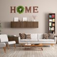 thumbnail image 6 of Adeeing Wooden Home Sign Wall Decor Home Letters with Artificial Wreath for Front Door, Living Room, Entry Way, Farmhouse, Brown, 6 of 8