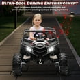 thumbnail image 6 of Joyracer 4WD 24 Volt Ride on Toys, 2 Seater Power UTV Wheels with Remote, Outdoor Toys with 4x200W Motor, LED Light, Bluetooth, Black, 6 of 8